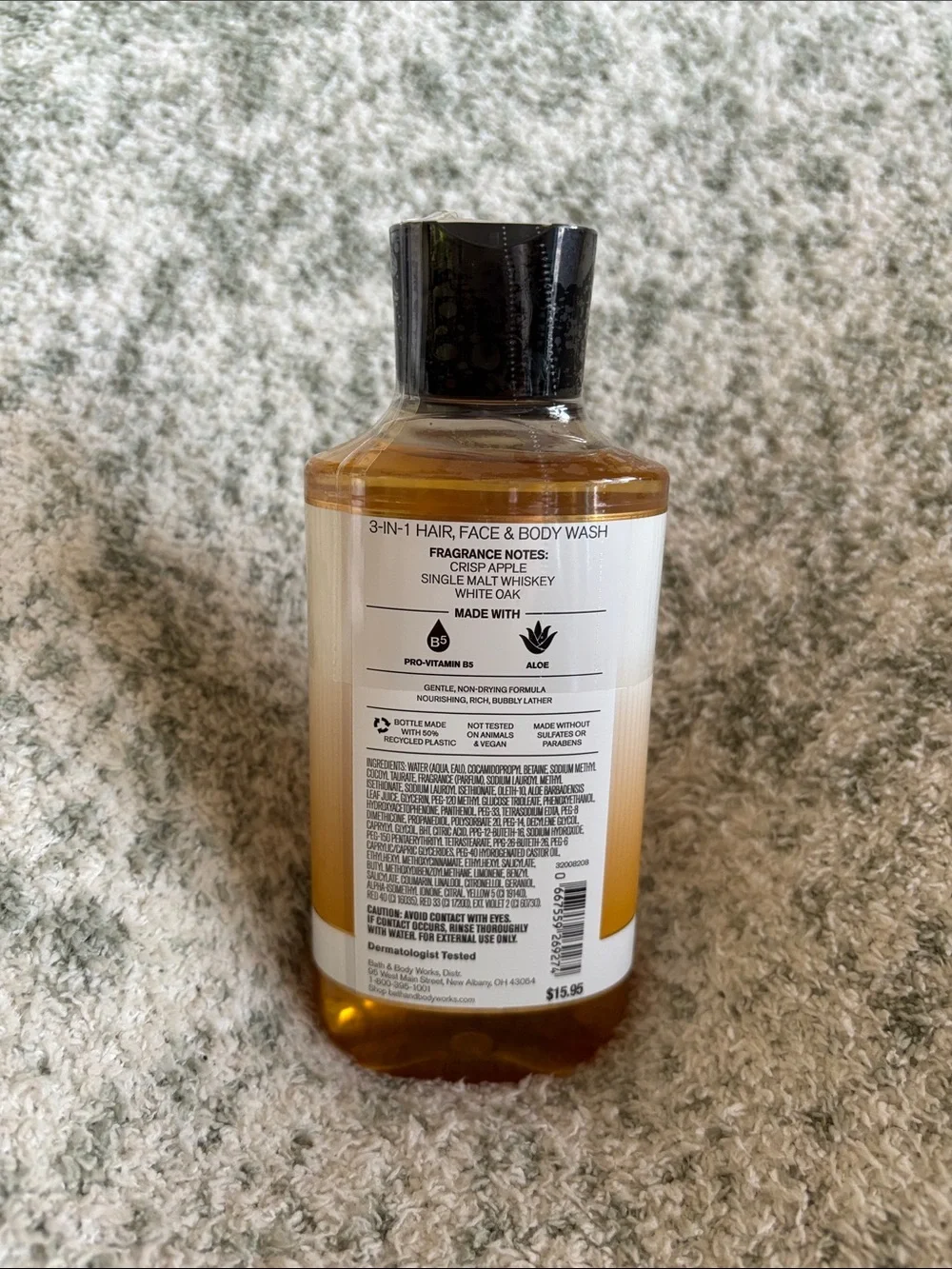 Bath & Body Works Mens Whiskey Reserve Body Wash 3in1 NWT 10 oz